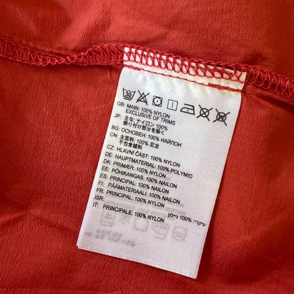 Montane‎ Featherlite Windproof Jacket Women L Red Nylon Running Saffron Red - Picture 6 of 16